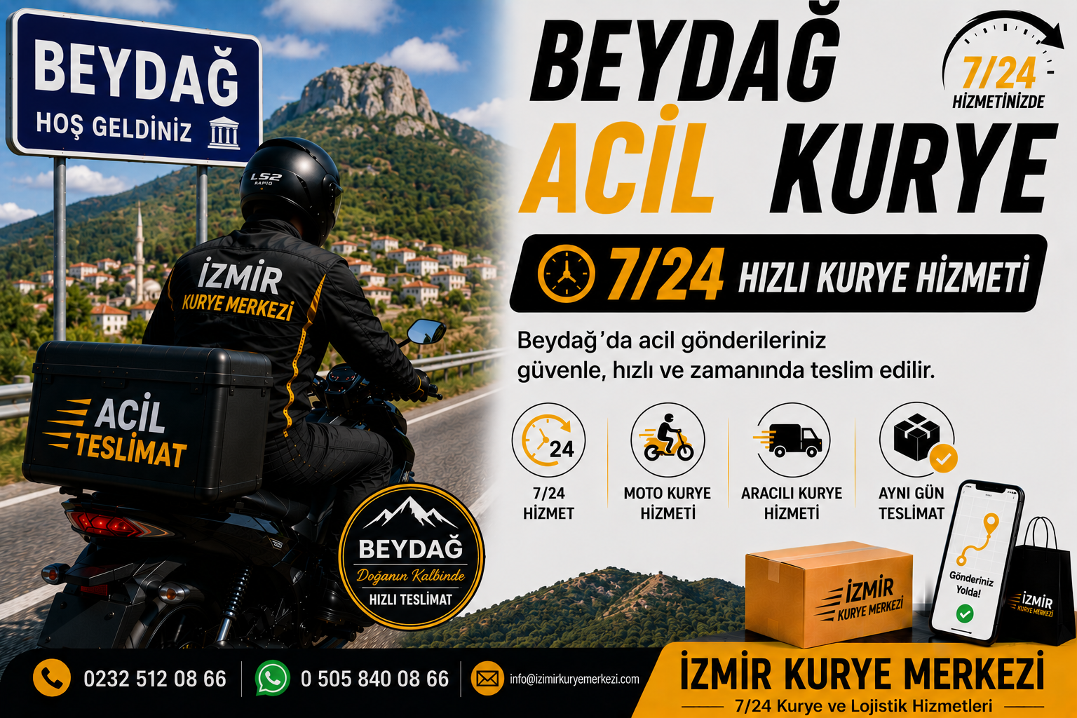 Beydağ Acil Kurye | İzmir Beydağ Kurye Hizmeti